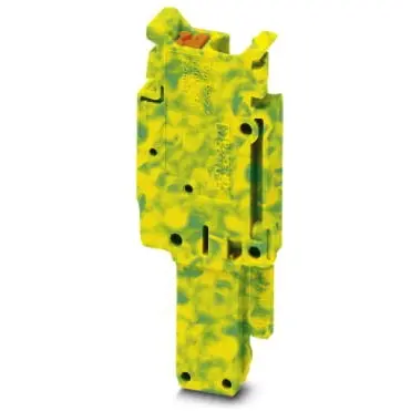 Plug, push-in connection, 0.14-4.0 mm², 1 pole, 24 A, 6 kV, yellow/green, 3211279 - 1