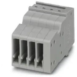 COMBI jack, push-in connection, 0.14-1.5 mm², 4 pole, 17.5 A, 6 kV, gray, 3213409