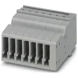 COMBI jack, push-in connection, 0.14-1.5 mm², 7 pole, 17.5 A, 6 kV, gray, 3213438