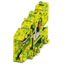 COMBI jack, push-in connection, 0.14-1.5 mm², 1 pole, 17.5 A, 6 kV, yellow/green, 3213373