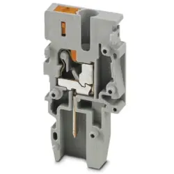 COMBI jack, push-in connection, 0.14-4.0 mm², 1 pole, 24 A, 6 kV, gray, 3000653