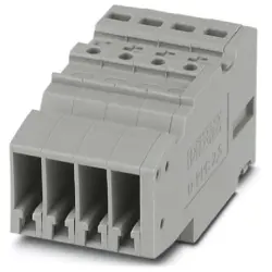 COMBI jack, push-in connection, 0.14-4.0 mm², 4 pole, 24 A, 6 kV, gray, 3000658