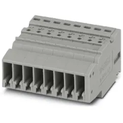 COMBI jack, push-in connection, 0.14-4.0 mm², 8 pole, 24 A, 6 kV, gray, 3000662