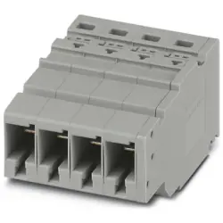 COMBI jack, push-in connection, 0.5-10 mm², 4 pole, 41 A, 8 kV, gray, 3000695