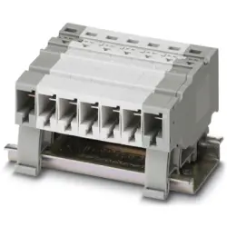 COMBI jack, push-in connection, 0.5-10 mm², 1 pole, 41 A, 8 kV, gray, 3000689