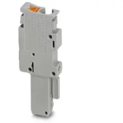 Plug, push-in connection, 0.14-1.5 mm², 1 pole, 17.5 A, 6 kV, gray, 3212484