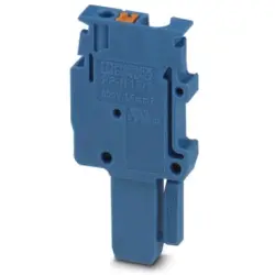 Plug, push-in connection, 0.14-1.5 mm², 1 pole, 17.5 A, 6 kV, blue, 3212497