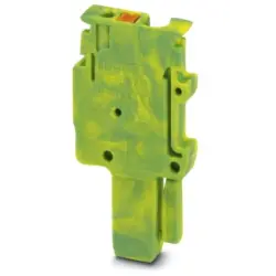 Plug, push-in connection, 0.14-1.5 mm², 1 pole, 17.5 A, 6 kV, yellow/green, 3212507