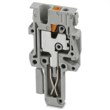 Plug, push-in connection, 0.14-1.5 mm², 1 pole, 17.5 A, 6 kV, gray, 3212688 - 1