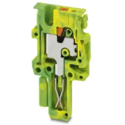 Plug, push-in connection, 0.14-1.5 mm², 1 pole, 17.5 A, 6 kV, yellow/green, 3212701