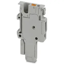Plug, push-in connection, 0.14-1.5 mm², 1 pole, 17.5 A, 6 kV, gray, 3212714