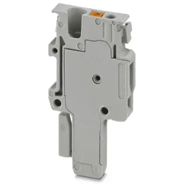 Plug, push-in connection, 0.14-1.5 mm², 1 pole, 17.5 A, 6 kV, gray, 3212714 - 1