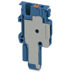 Plug, push-in connection, 0.14-1.5 mm², 1 pole, 17.5 A, 6 kV, blue, 3212727