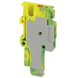 Plug, push-in connection, 0.14-1.5 mm², 1 pole, 17.5 A, 6 kV, yellow/green, 3212730