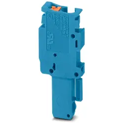 Plug, push-in connection, 0.14-4.0 mm², 1 pole, 24 A, 6 kV, blue, 3210017