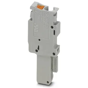 Plug, push-in connection, 0.14-4.0 mm², 1 pole, 24 A, 6 kV, gray, 3210062 - 1