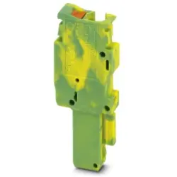 Plug, push-in connection, 0.14-4.0 mm², 1 pole, 24 A, 6 kV, yellow/green, 3210088