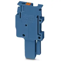 Plug, push-in connection, 0.14-4.0 mm², 1 pole, 24 A, 6 kV, blue, 3210101