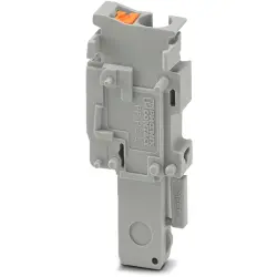 Plug, push-in connection, 0.14-4.0 mm², 1 pole, 24 A, 6 kV, gray, 3210127