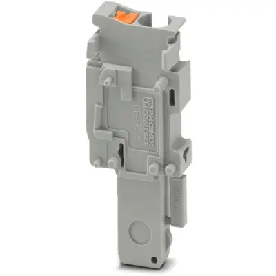 Plug, push-in connection, 0.14-4.0 mm², 1 pole, 24 A, 6 kV, gray, 3210127 - 1