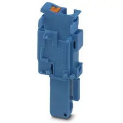 Plug, push-in connection, 0.14-4.0 mm², 1 pole, 24 A, 6 kV, blue, 3210130
