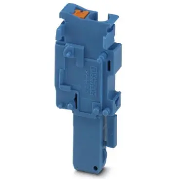 Plug, push-in connection, 0.14-4.0 mm², 1 pole, 24 A, 6 kV, blue, 3210130 - 1
