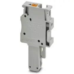 Plug, push-in connection, 0.2-6.0 mm², 1 pole, 32 A, 8 kV, gray, 3212010