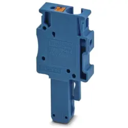 Plug, push-in connection, 0.2-6.0 mm², 1 pole, 32 A, 8 kV, blue, 3212077
