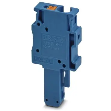 Plug, push-in connection, 0.2-6.0 mm², 1 pole, 32 A, 8 kV, blue, 3212077 - 1