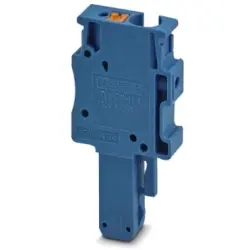 Plug, push-in connection, 0.2-6.0 mm², 1 pole, 32 A, 8 kV, blue, 3211951