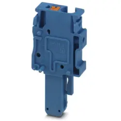 Plug, push-in connection, 0.2-6.0 mm², 1 pole, 32 A, 8 kV, blue, 3211964
