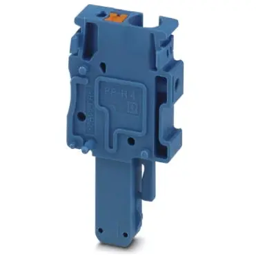 Plug, push-in connection, 0.2-6.0 mm², 1 pole, 32 A, 8 kV, blue, 3211964 - 1