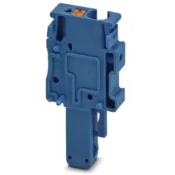 Plug, push-in connection, 0.2-6.0 mm², 1 pole, 32 A, 8 kV, blue, 3211980