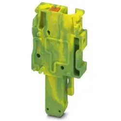 Plug, push-in connection, 0.2-6.0 mm², 1 pole, 32 A, 8 kV, yellow/green, 3211987