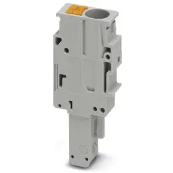 Plug, push-in connection, 0.5-10 mm², 1 pole, 41 A, 8 kV, gray, 3061541