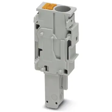 Plug, push-in connection, 0.5-10 mm², 1 pole, 41 A, 8 kV, gray, 3061693 - 1