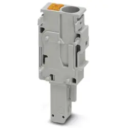 Plug, push-in connection, 0.5-10 mm², 1 pole, 41 A, 8 kV, gray, 3061729