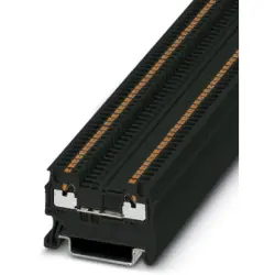 Through terminal block, push-in connection, 0.14-1.5 mm², 2 pole, 17.5 A, 6 kV, black, 3208128