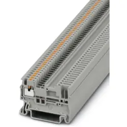 Through terminal block, push-in connection, 0.14-1.5 mm², 2 pole, 17.5 A, 6 kV, gray, 3208582