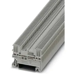 Through terminal block, push-in connection, 0.14-1.5 mm², 2 pole, 17.5 A, 6 kV, gray, 3213784