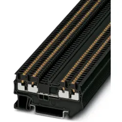 Through terminal block, push-in connection, 0.14-1.5 mm², 4 pole, 17.5 A, 6 kV, black, 3208199