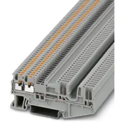 Through terminal block, push-in connection, 0.14-1.5 mm², 4 pole, 17.5 A, 6 kV, gray, 3212390