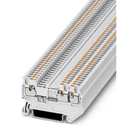 Through terminal block, push-in connection, 0.14-1.5 mm², 3 pole, 17.5 A, 6 kV, white, 3208158