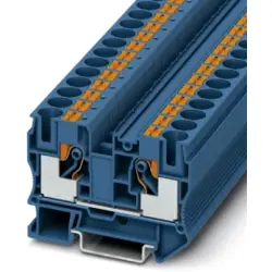 Through terminal block, push-in connection, 0.5-16 mm², 2 pole, 57 A, 8 kV, blue, 3212123