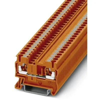 Through terminal block, push-in connection, 0.14-4.0 mm², 24 A, 8 kV, orange, 3212329 - 1