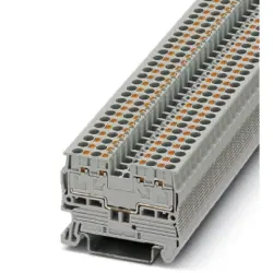 Through terminal block, push-in connection, 0.14-2.5 mm², 4 pole, 17.5 A, 6 kV, gray, 3211019