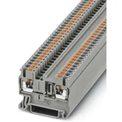 Component terminal block, push-in connection, 0.14-4.0 mm², 2 pole, 500 mA, 8 kV, gray, 3210237