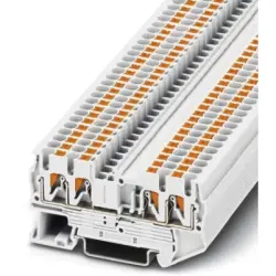 Through terminal block, push-in connection, 0.14-4.0 mm², 4 pole, 24 A, 8 kV, white, 3209579