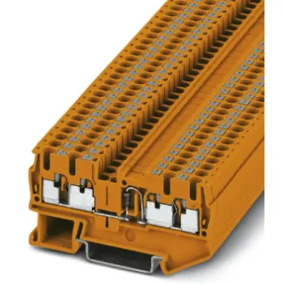 Component terminal block, push-in connection, 0.14-4.0 mm², 4 pole, 500 mA, 8 kV, orange, 3210271 - 1