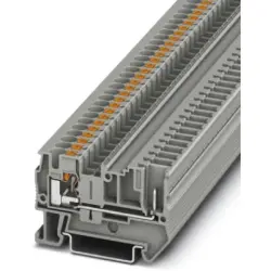Through terminal block, push-in connection, 0.2-6.0 mm², 2 pole, 32 A, 8 kV, gray, 3211937